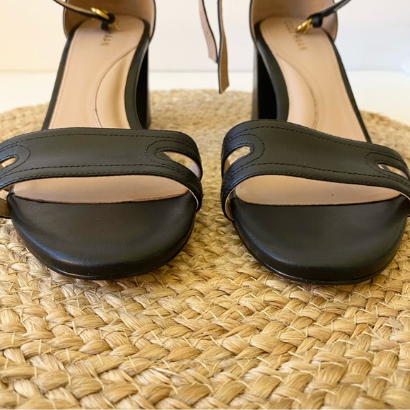 COLE HAAN Adelaide Leather Sandal Heels in Black - 9 - Picture 13 of 16